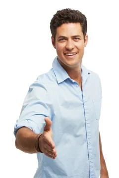 Hes got an expression for every occassion. Studio shot of handsome, expressive Stock Photos
