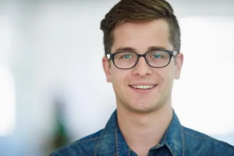 Hes got a strong work ethic. Portrait of a handsome young office worker. Stock Photos