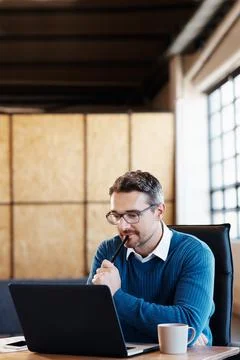 He's onto something Stock Photos