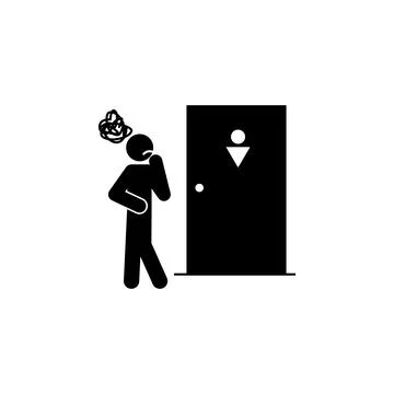 Hesitate, hesitation, problem icon. Element of human pain icon for mobile Stock Illustration