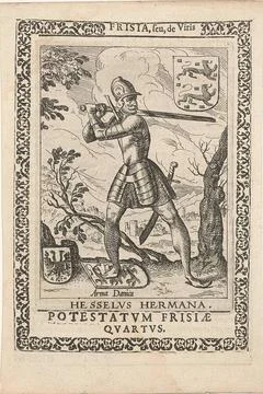 Hessel Hermana, fourth potestate from Friesland; Hesselus Hermana. Potesta... Stock Photos