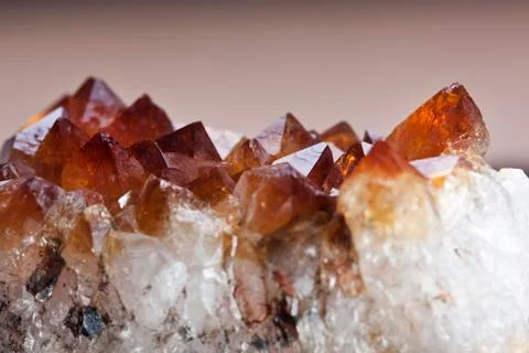 Hessonite or Cinnamon Stone Stock Photos