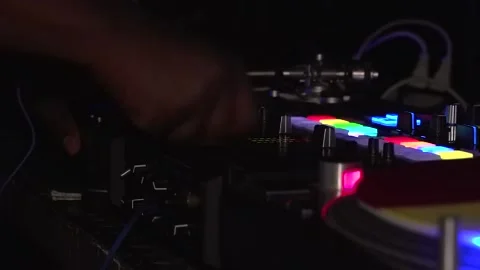 Het up DJ playing Stock Footage 146334615