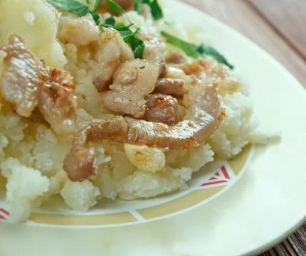 Hete bliksem stamppot 스톡 사진