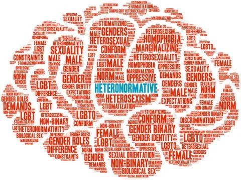 Heteronormative Word Cloud Stock-Illustration