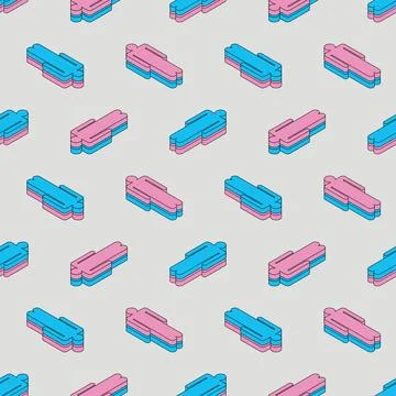 Heterosexual couple pattern seamless. Man and woman sex background Illustrazione stock