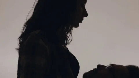 Heterosexual couple in studio Stock Footage 73336631