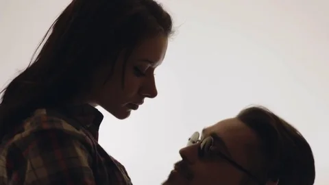 Heterosexual couple in studio Video stock 73337113