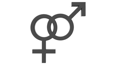 Heterosexual symbol 3D Model