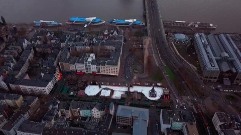 Heumarkt From Above Stock Footage 99378211