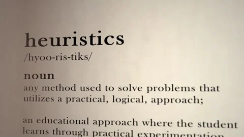 Heuristics Definition Stock-Footage 295067275
