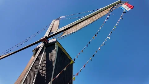 Heusden windmill Video stock 309866777
