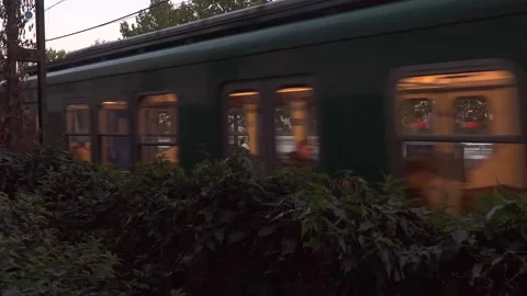 HÉV is passsing in Budapest Video stock 162617185