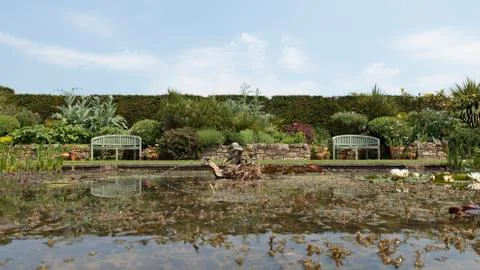 Hever Gardens Stock Photos