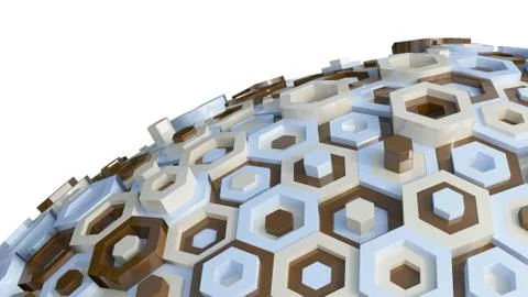 Hex Abstract Background 스톡 일러스트