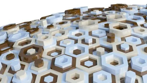 Hex Abstract Background Stock Illustration