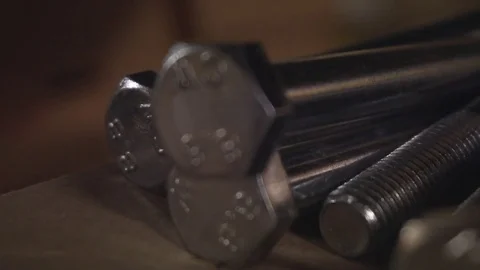 Hex Bolts Stock Footage 77024170