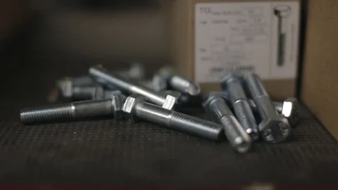 Hex Bolts Stock Footage 77024315