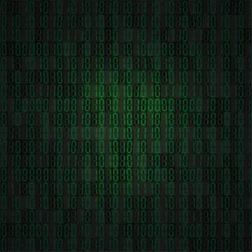 Hex-code digital background Stock Illustration