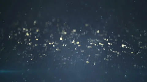 HEX computer code seamless loop 3D render animation Stock Footage 129671553