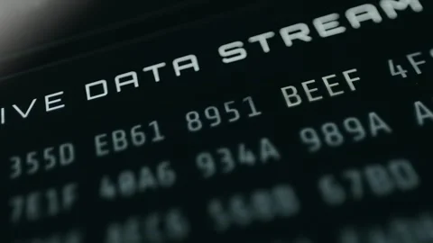 Hex Data Stream, raw binary feed with highlighted special values cycling every Stock Footage 331569242