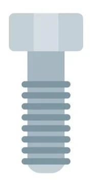 Hex head screw Drone vector icon flat Stock Illustration