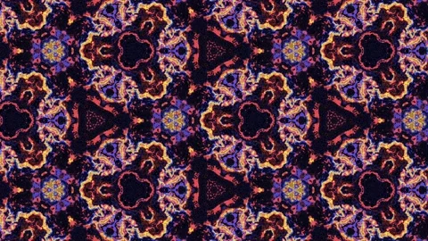 Hex Kaleidoscope Motion Graphic Stock Footage 147368384