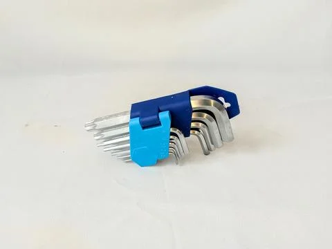 Hex key set tool kit Stock Photos