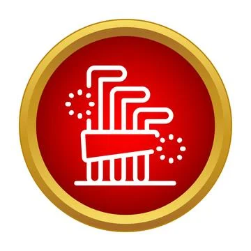 Hex key wrenches icon representing tools and repair Ilustración de archivo