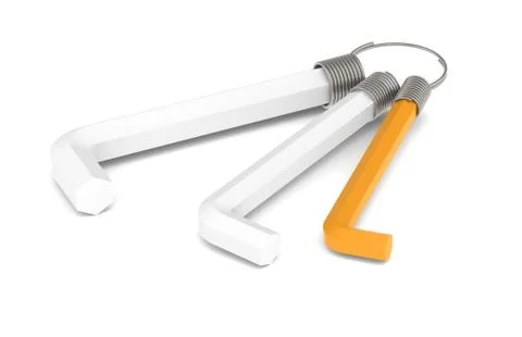 Hex Keys Stock Illustration