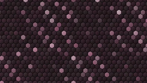 Hex Matrix 4K Blue Silver checker move Loop  스톡 동영상 322184464
