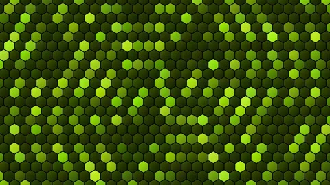 Hex Matrix 4K Burnt Orange hypnotic Loop Stockbeeldmateriaal 322113989