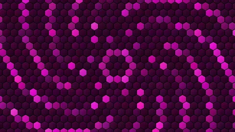 Hex Matrix 4K Burnt Orange vortex Loop Stock Footage 322118099