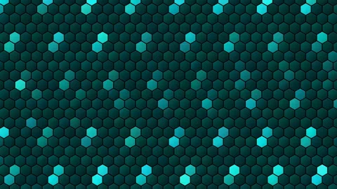 Hex Matrix 4K Electric Cyan data stream Loop Stock Footage 322193149