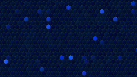 Hex Matrix 4K ElectricCyan plasma Loop Stockbeeldmateriaal 322121852