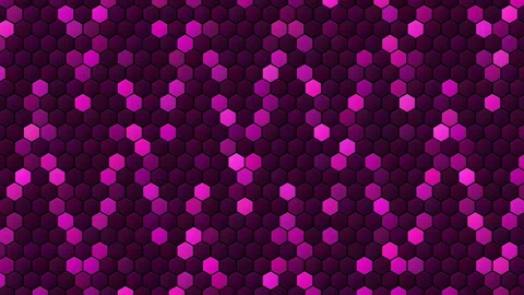 Hex Matrix 4K Hot Pink arrow down Loop  Vídeo Stock 322196064
