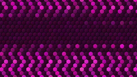Hex Matrix 4K Hot Pink chevron left Loop Video stock 322196997