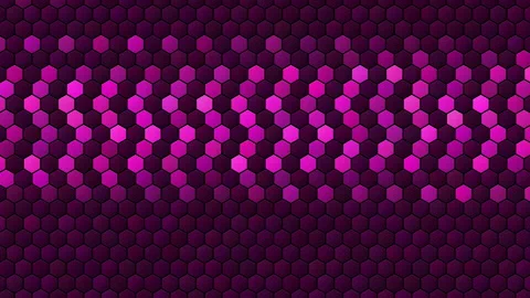 Hex Matrix 4K Hot Pink chevron left Loop  Stock Footage 322197202