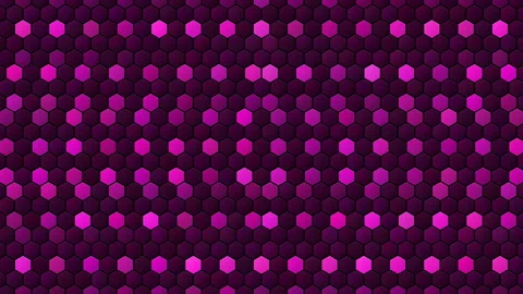 Hex Matrix 4K Hot Pink converge Loop  Video stock 322197872