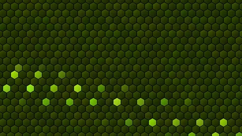 Hex Matrix 4K Lacquer Red crossfire Loop  Vídeo Stock 322199517