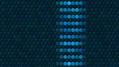 Hex Matrix 4K Lacquer Red scanner Loop  Stock Footage 322201051