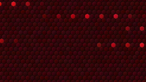 Hex Matrix 4K Lacquer Red snake Loop  動画素材 322201345