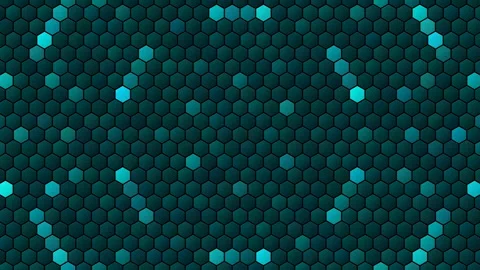 Hex Matrix 4K Midnight Blue shockwave Loop  Vídeo Stock 322204678