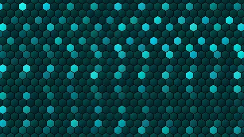 Hex Matrix 4K Midnight Blue snake Loop Stock Footage 322204771