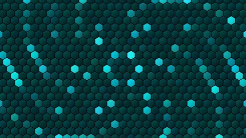 Hex Matrix 4K Midnight Blue vortex Loop  Stock Footage 322204877