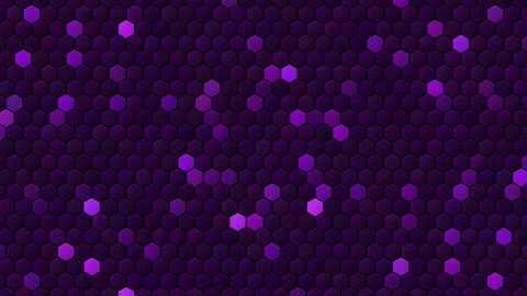 Hex Matrix 4K Purple color mandala Loop  Stock Footage 322189780
