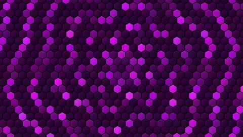 Hex Matrix 4K Roya l Purple mandala Loop Vídeos de archivo 322207104