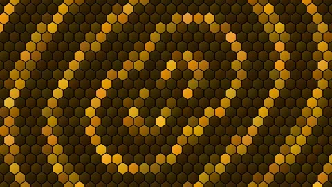 Hex Matrix 4K Royal Purple butterfly Loop  스톡 동영상 322204980