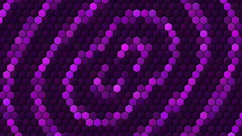 Hex Matrix 4K Royal Purple butterfly Loop  Stock Footage 322205211
