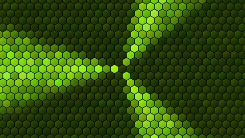 Hex Matrix 4K Royal Purple radar Loop  Vídeo Stock 322207253